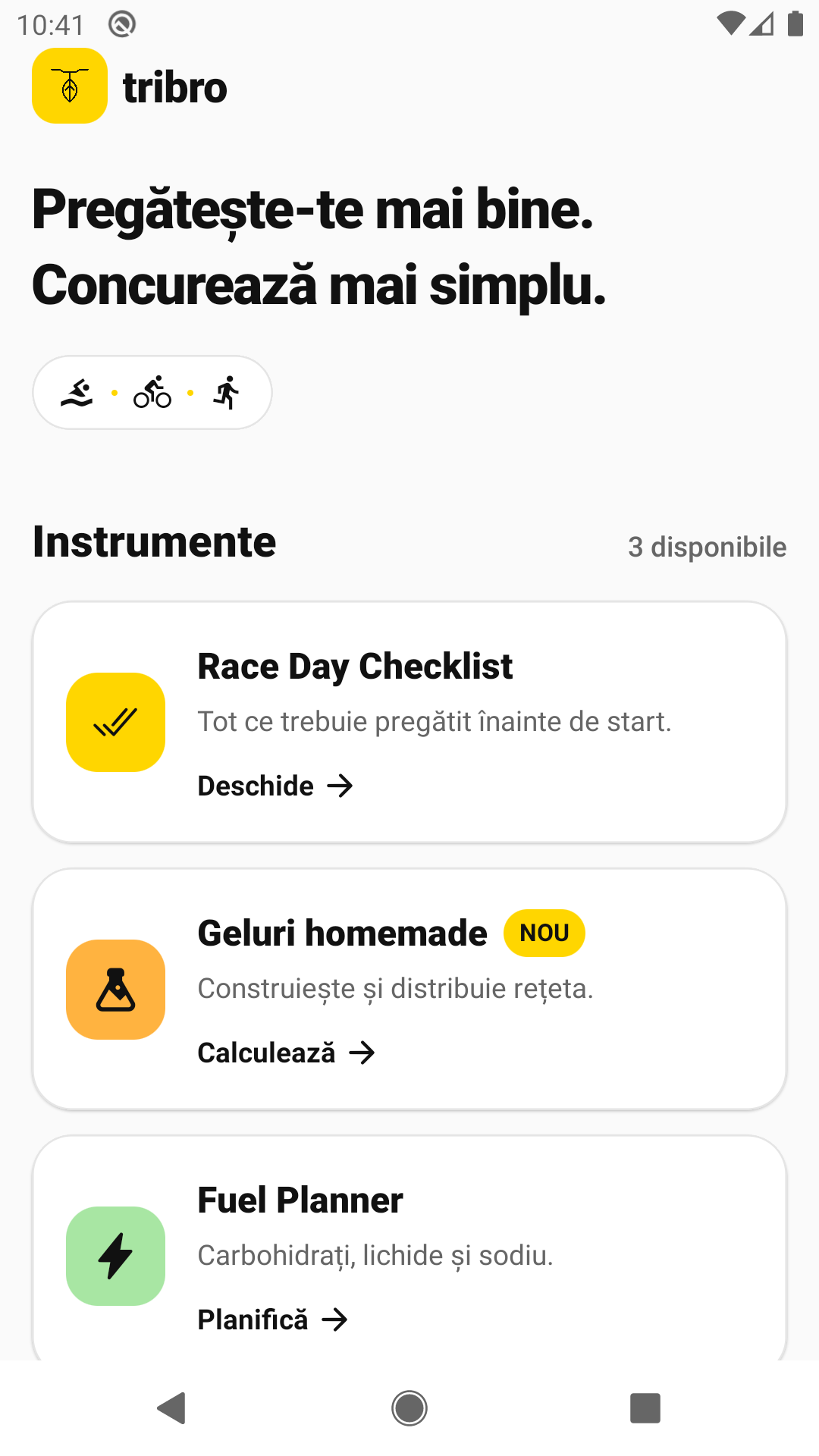 Aplicația Tribro