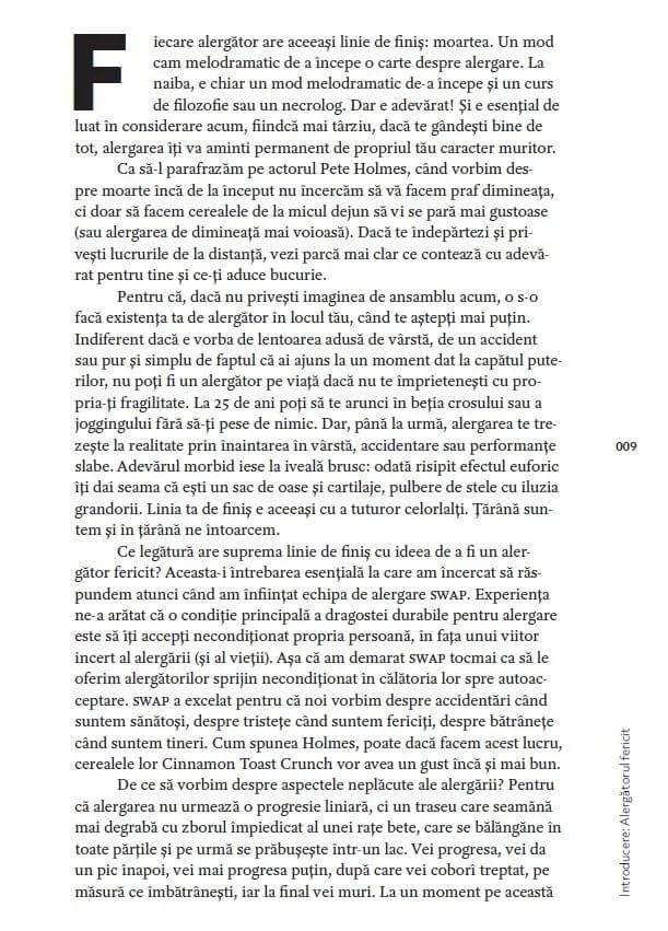 Review: Alergătorul Fericit – cartea care te ajută să iubești procesul, să alergi mai bine și să construiești o relație sănătoasă cu sportul